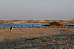 Grünes und blaues Wasser