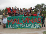 Die Aktivisten feiern bereits den Abzug von Monsanto (Foto: Malvinas Lucha por la Vida) Malvinas
