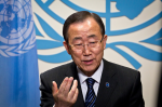 Ban Ki-moon: "Hunger und Unterernährung können bekämpft werden" (Foto: Africa Renewal) Moon
